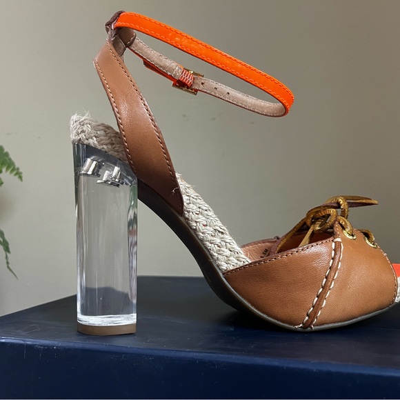 Milly for Sperry Top Sider Rowan Cognac Shoes * Brand New - Picture 10 of 12